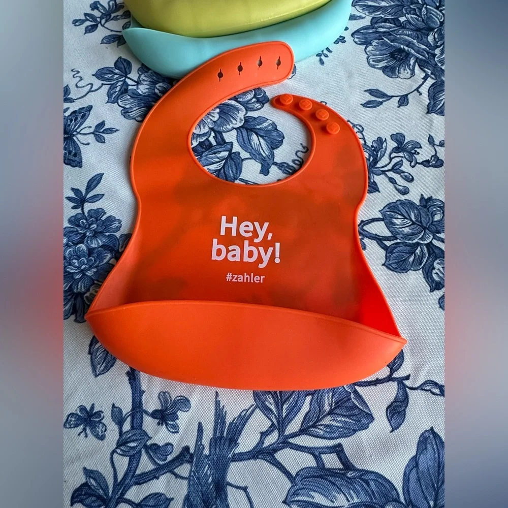 HB silicone baby bibs set of 3